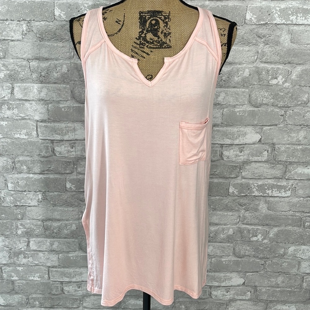 Curvy Sense Peach Tank Top